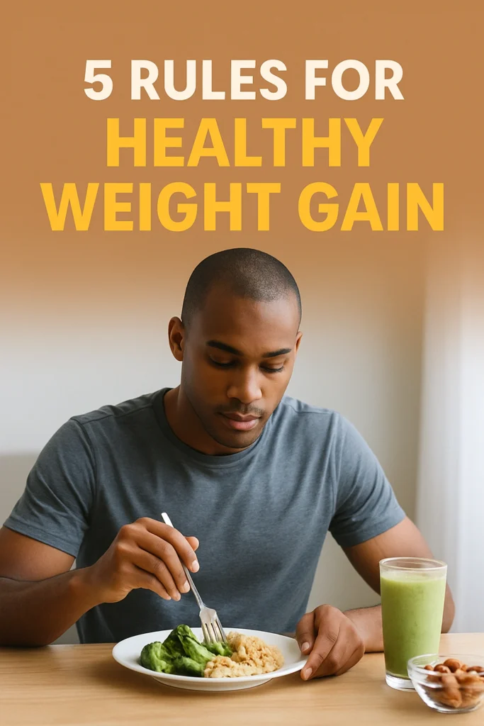 5 Rules for Healthy Weight Gain