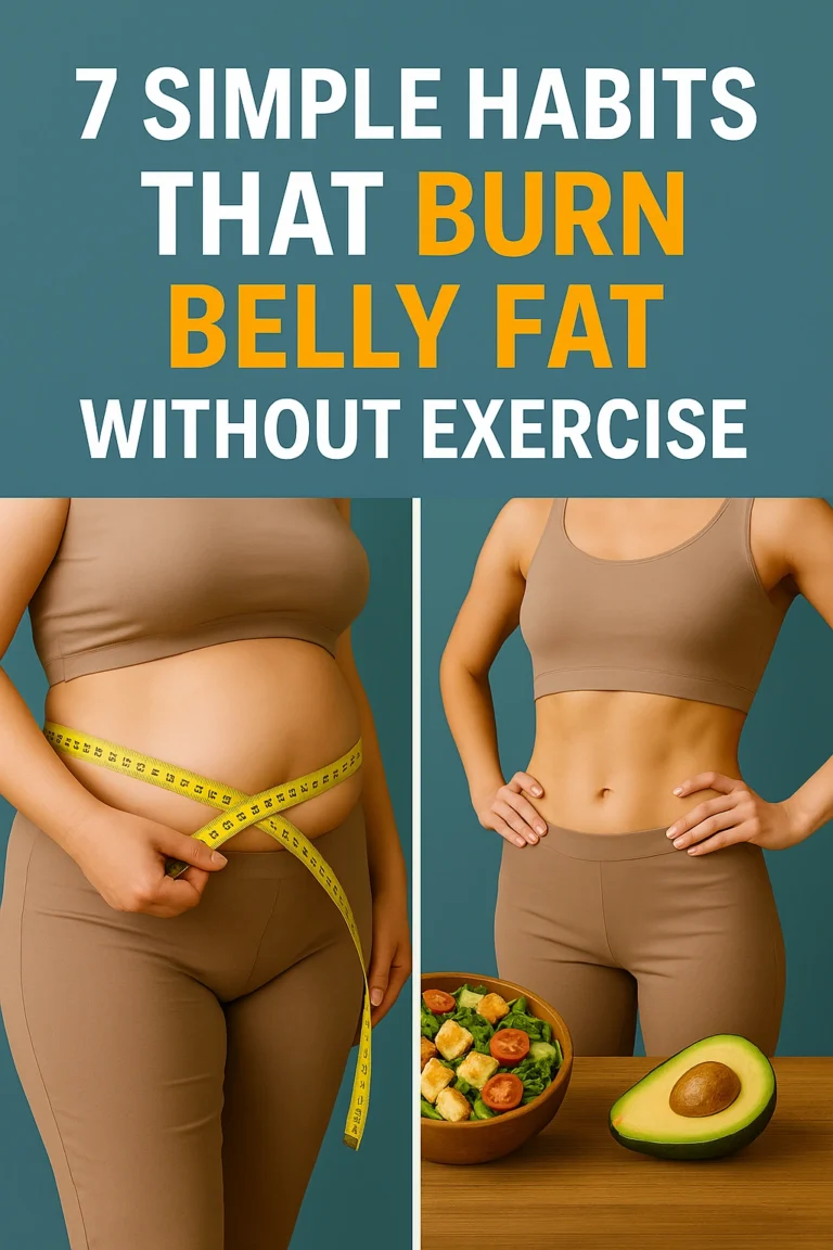 7 simple habits that burn belly fat without exercise