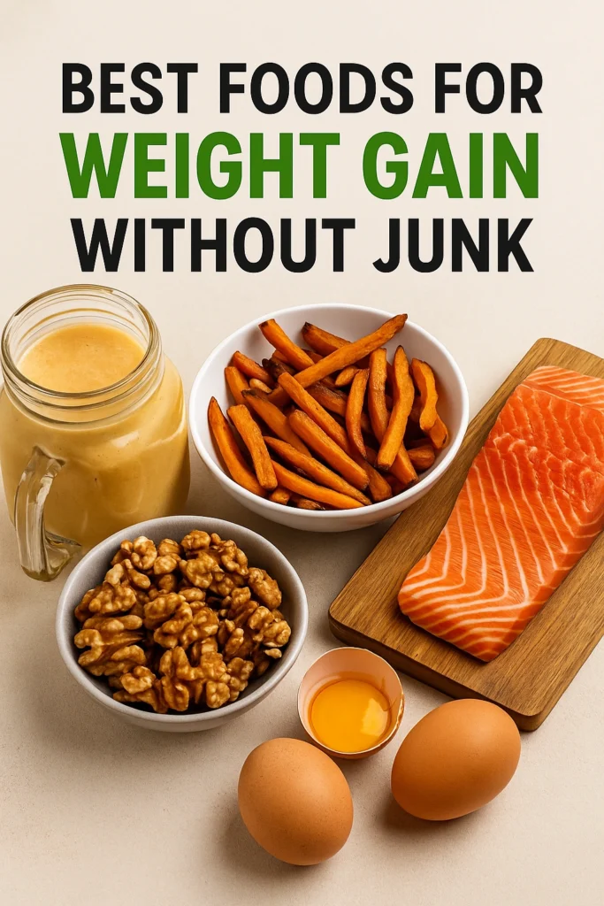 Best Foods for Weight Gain Without Junk