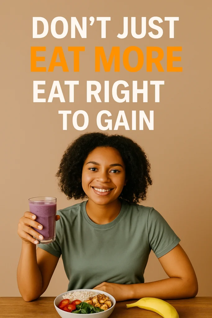 Don’t Just Eat More — Eat Right to Gain
