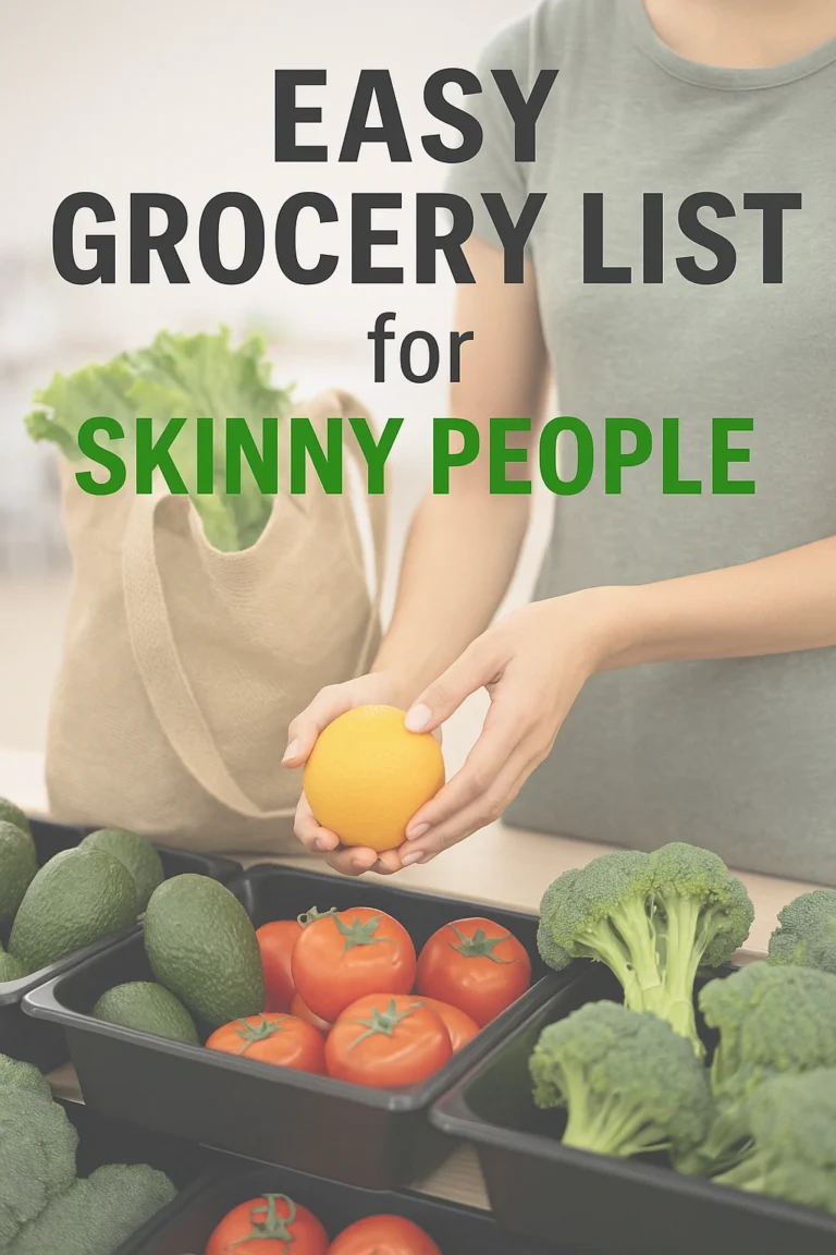 Easy Grocery List for Skinny People