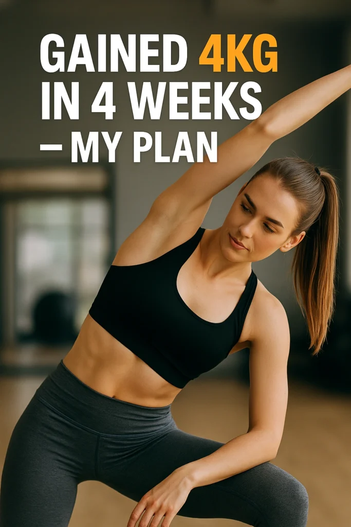 Gained 4kg in 4 Weeks — My Plan