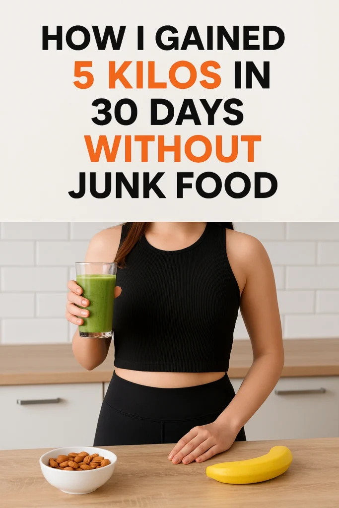 How I Gained 5 Kilos in 30 Days Without Junk Food