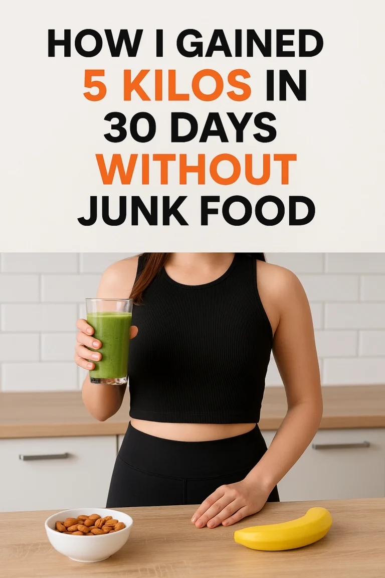 How I Gained 5 Kilos in 30 Days Without Junk Food