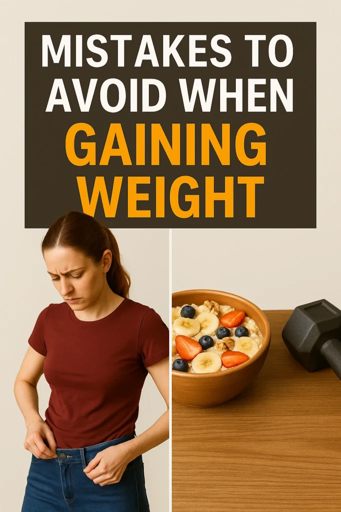 Mistakes to Avoid When Gaining Weight