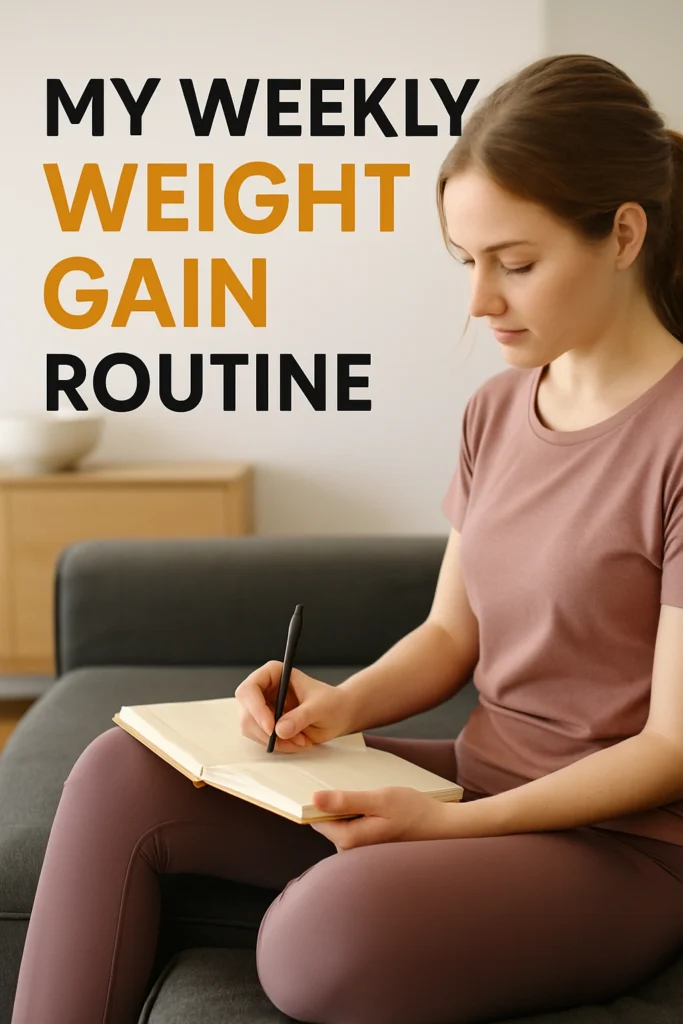 My Weekly Weight Gain Routine