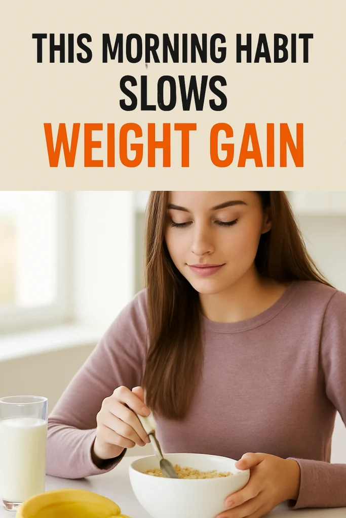 This Morning Habit Slows Weight Gain