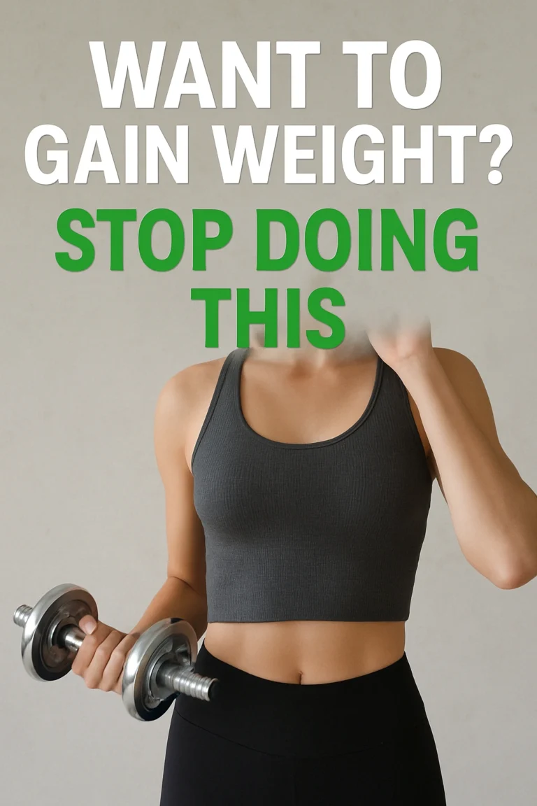 Want to Gain Weight Stop Doing This