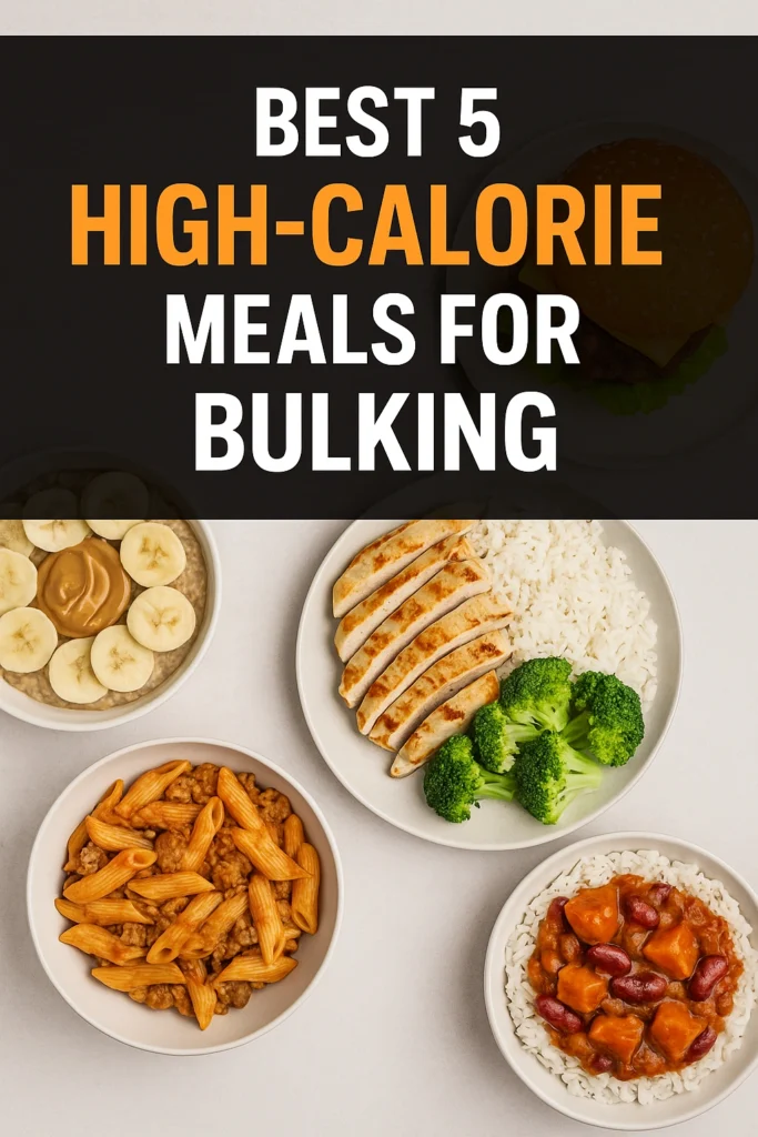 Best 5 High Calorie Meals for Bulking