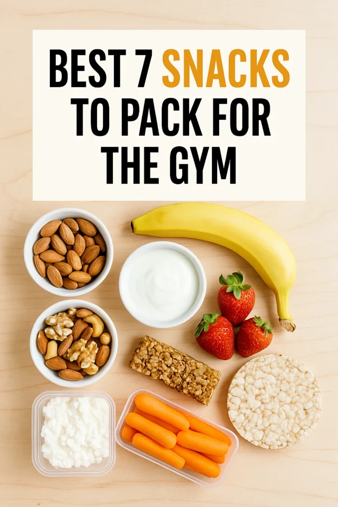 Best 7 Snacks to Pack for the Gym