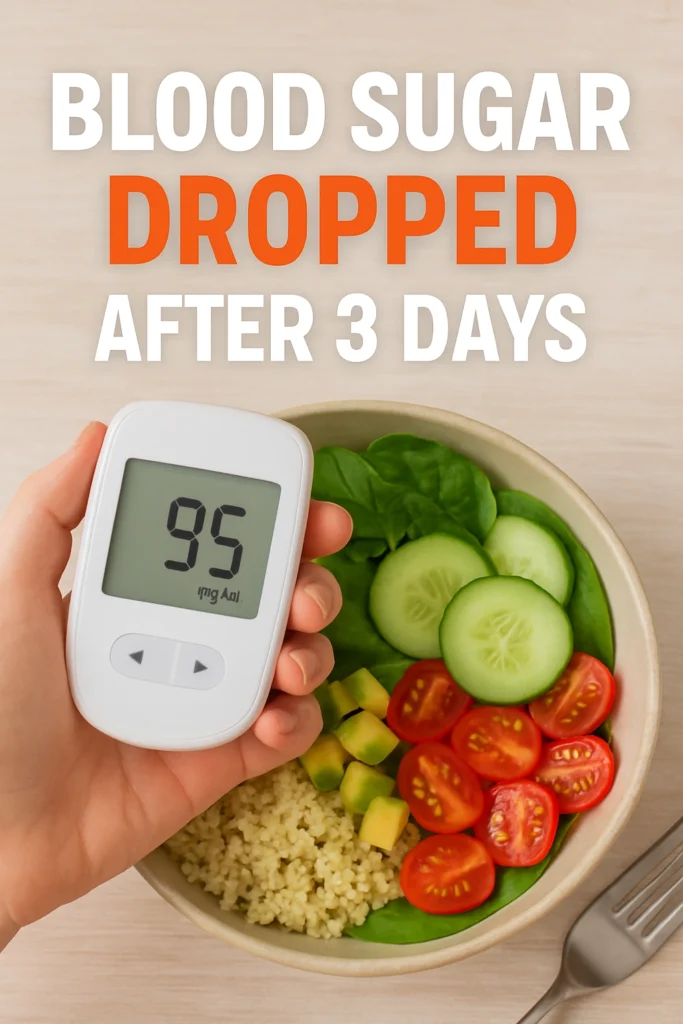 Blood Sugar Dropped After 3 Days
