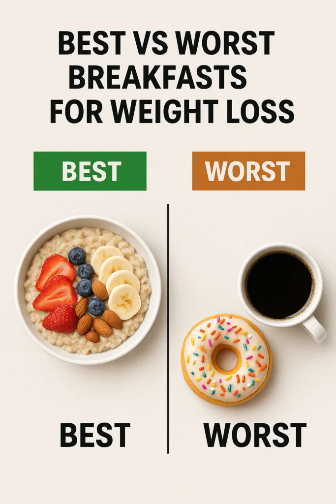 Best vs Worst Breakfasts for Weight Loss