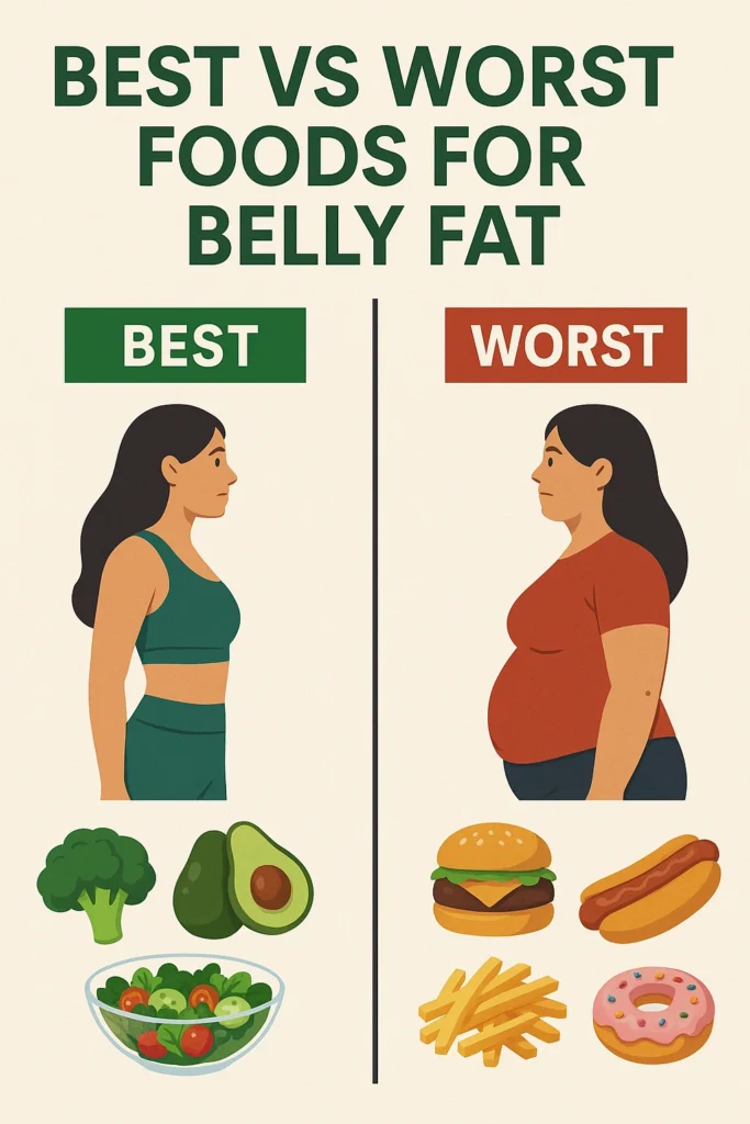 Best vs Worst Foods for Belly Fat