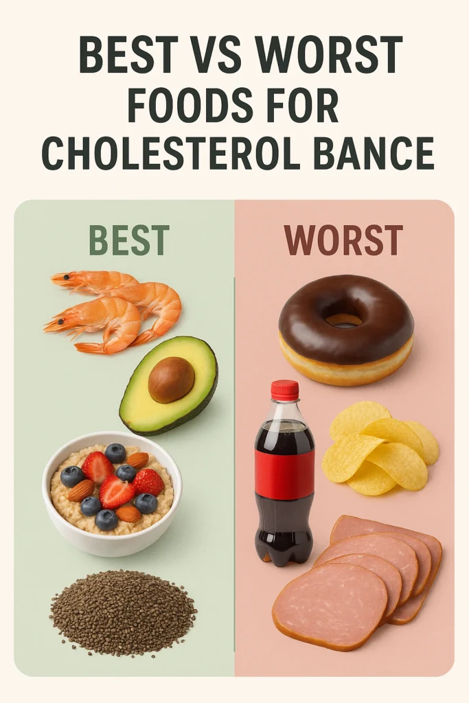 Best vs Worst Foods for Cholesterol