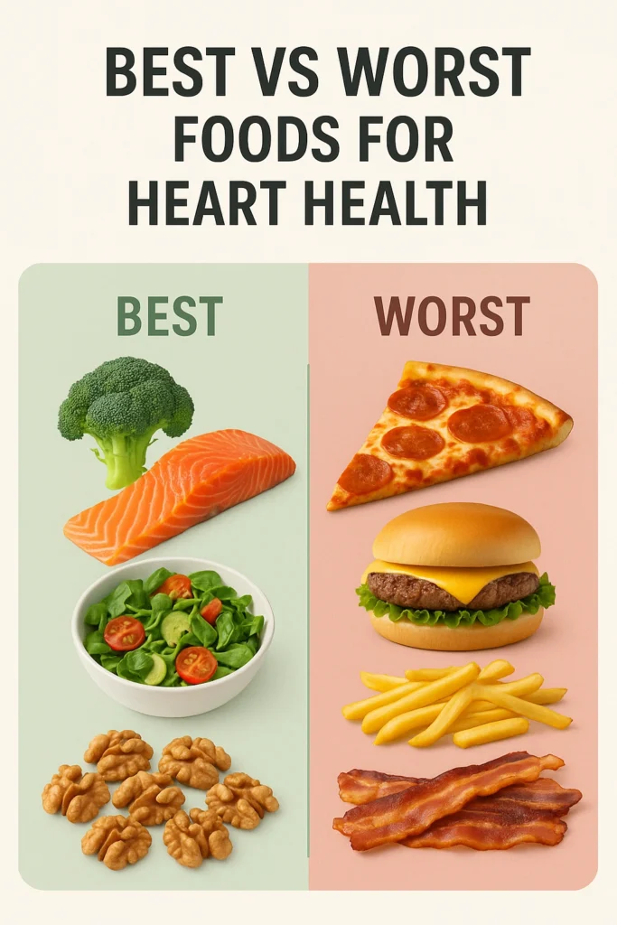 Best vs Worst Foods for Heart Health
