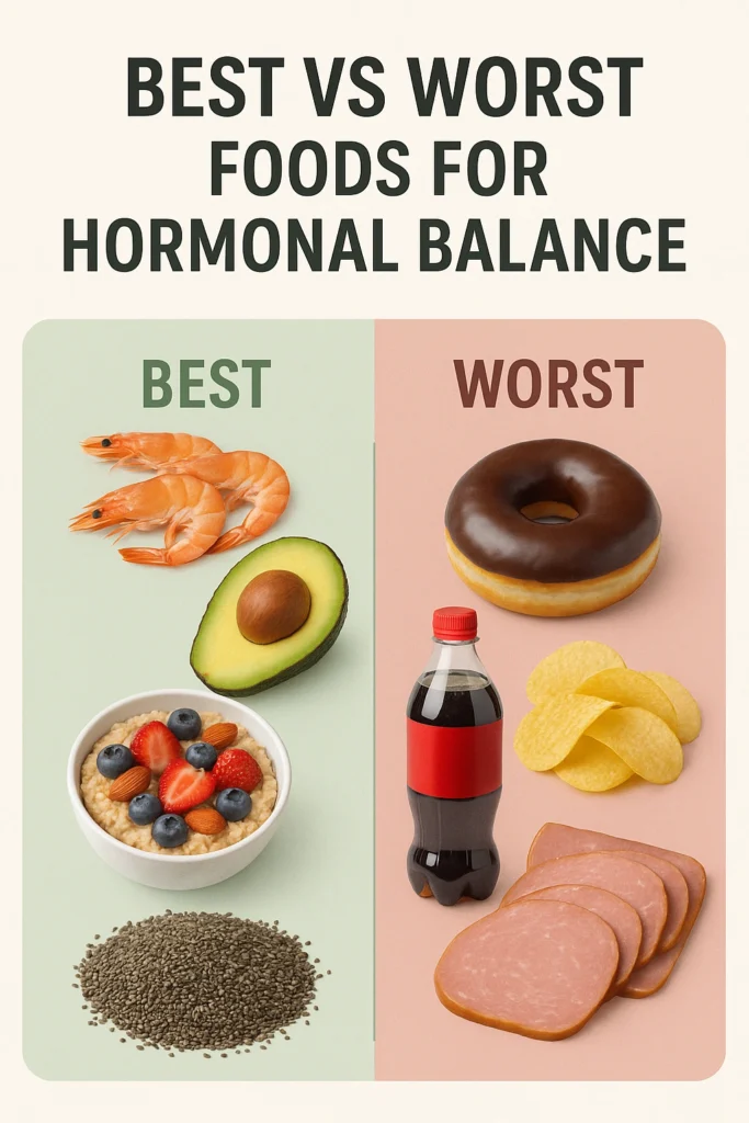 Best vs Worst Foods for Hormonal Balance
