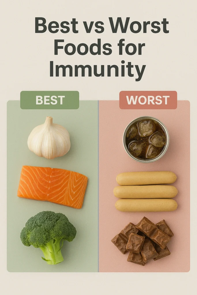 Best vs Worst Foods for Immunity