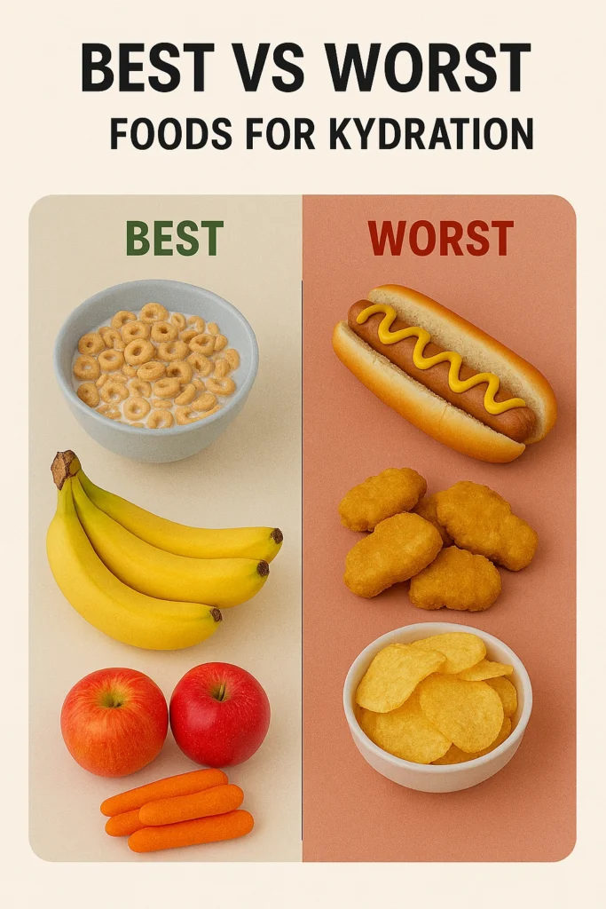 Best vs Worst Foods for Kids