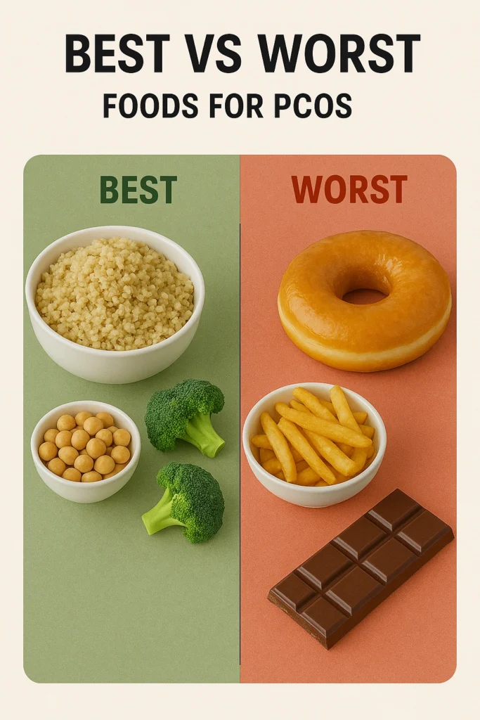 Best vs Worst Foods for PCOS