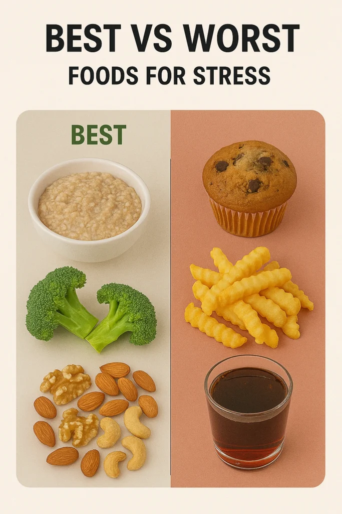 Best vs Worst Foods for Stress