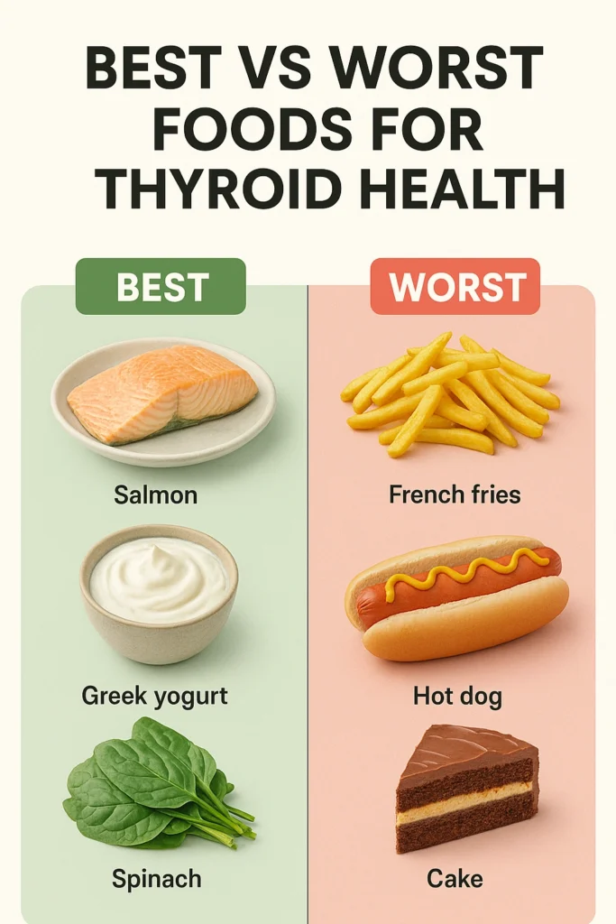 Best vs Worst Foods for Thyroid Health