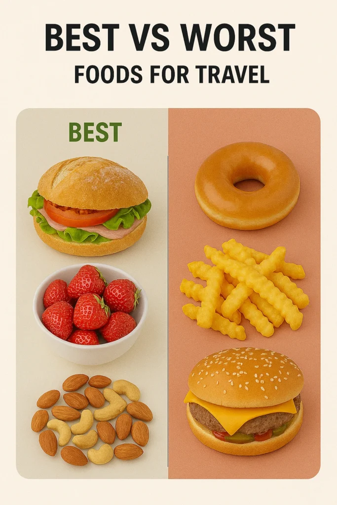 Best vs Worst Foods for Travel