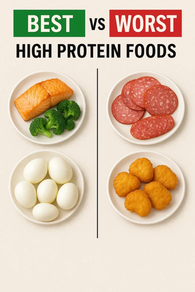 Best vs Worst High Protein Foods