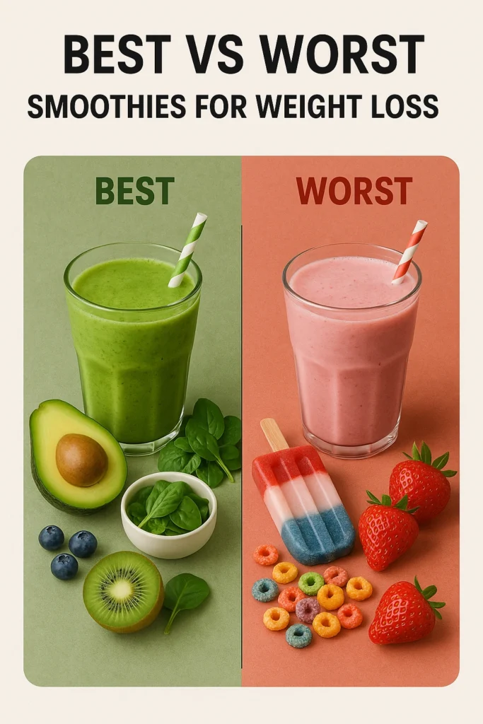Best vs Worst Smoothies for Weight Loss