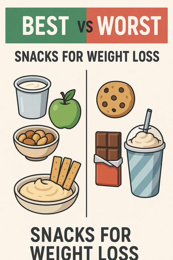 Best vs Worst Snacks for Weight Loss
