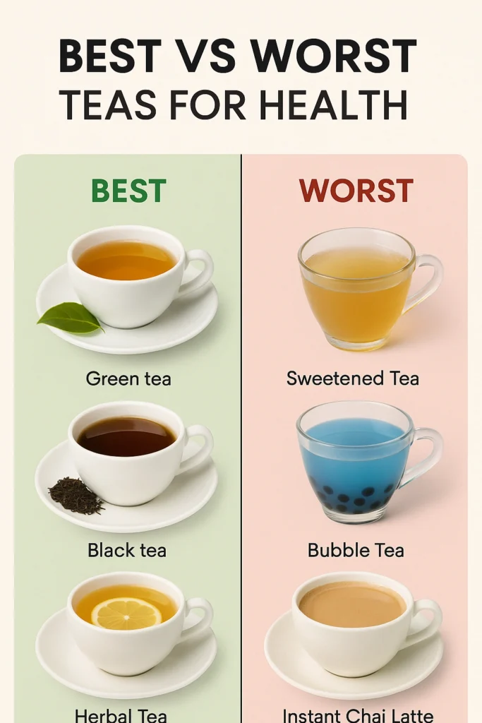 Best vs Worst Teas for Health