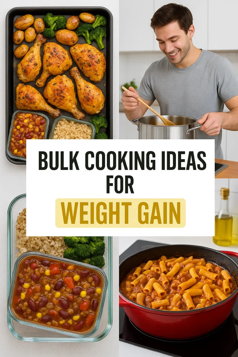 Bulk Cooking Ideas for Weight Gain