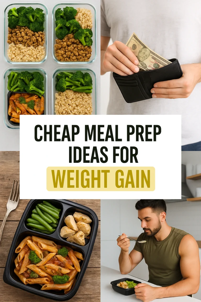 Cheap Meal Prep Ideas for Weight Gain