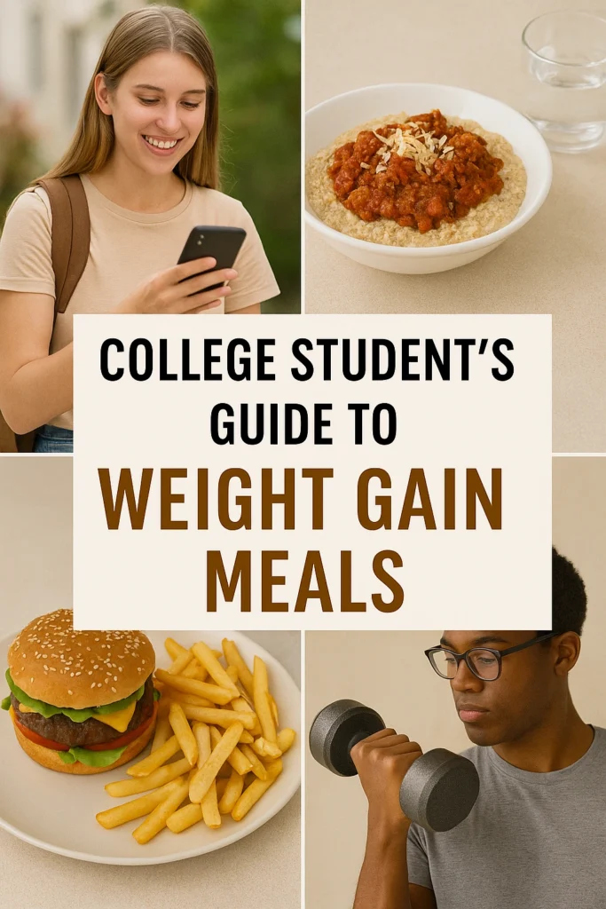 College Students Guide to Weight Gain Meals