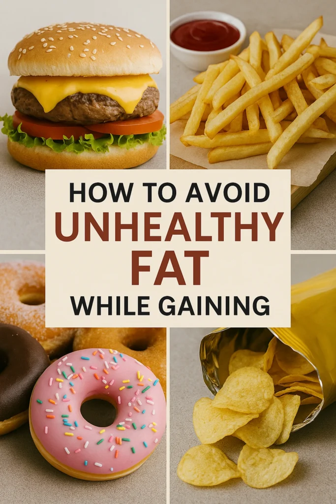 How to Avoid Unhealthy Fat While Gaining