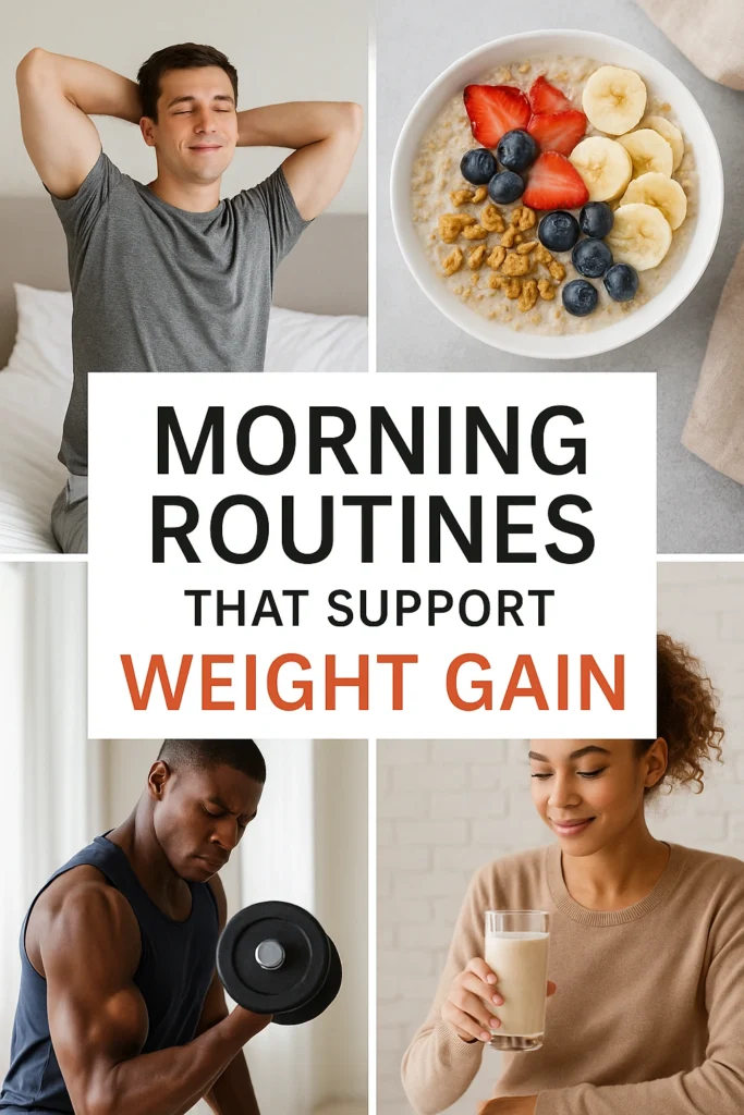 Morning Routines That Support Weight Gain