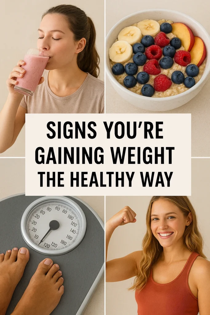 Signs Youre Gaining Weight the Healthy Way