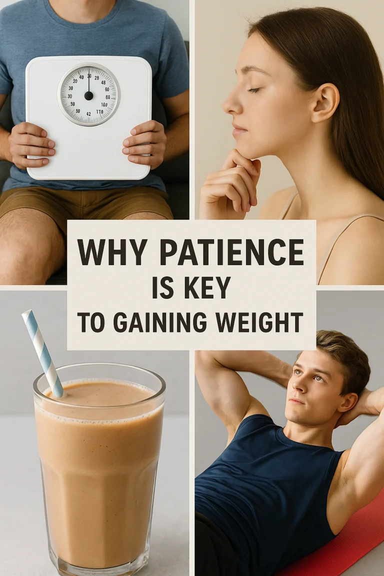 Why Patience Is Key to Gaining Weight